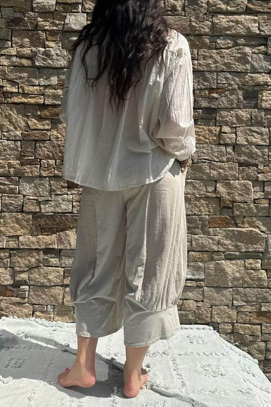 Shayle Indian Cotton Smock Shirt Calico